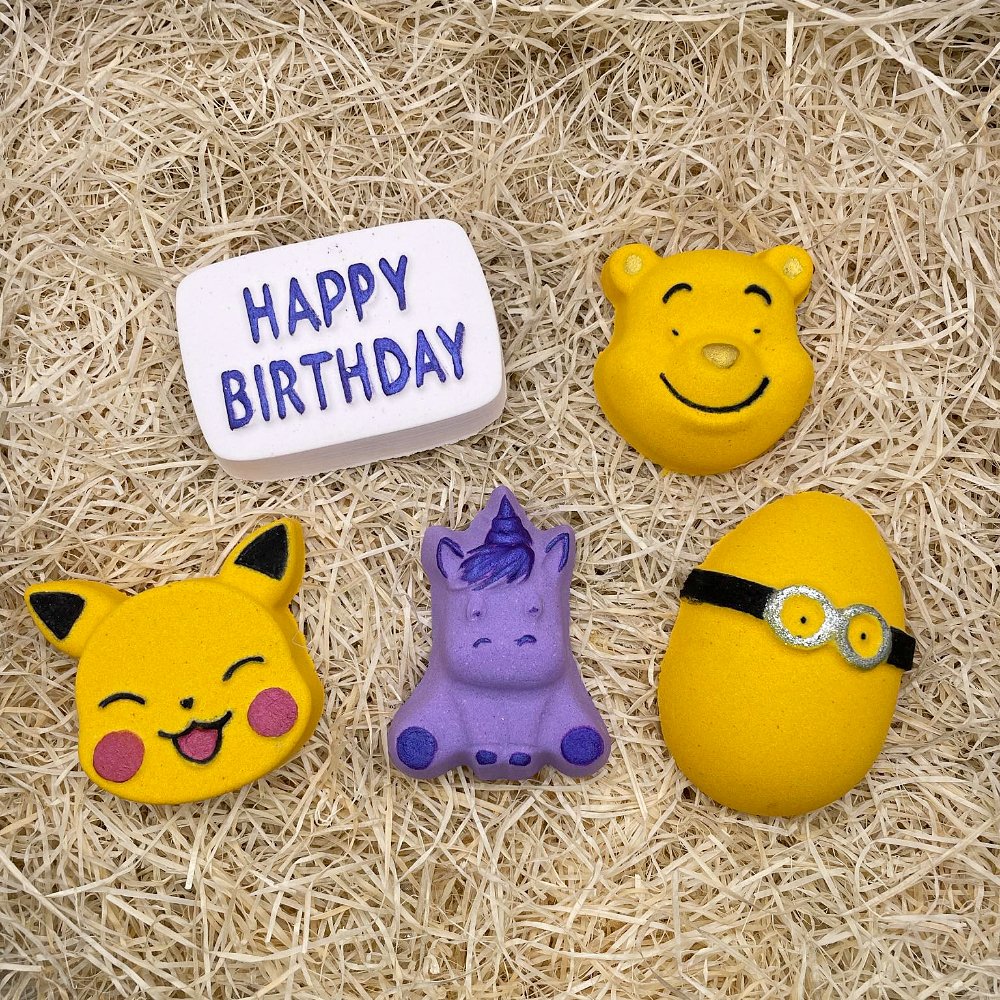 Childrens Happy Birthday Bath Bomb Set