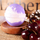 Black Cherry Bath Bomb 4oz Lather Up UK