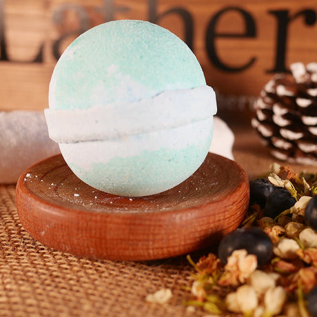 Blueberry & Jasmin Bath Bomb 4oz Lather Up UK