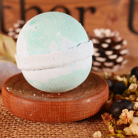 Blueberry & Jasmin Bath Bomb 4oz Lather Up UK