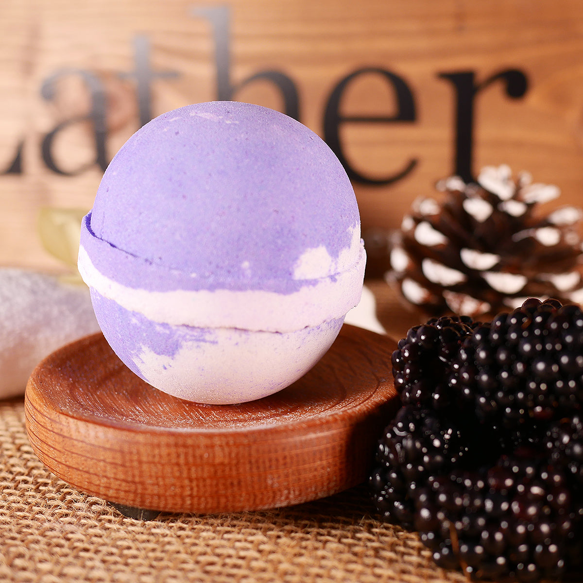 Dew Berry Bath Bomb 4oz Lather Up UK