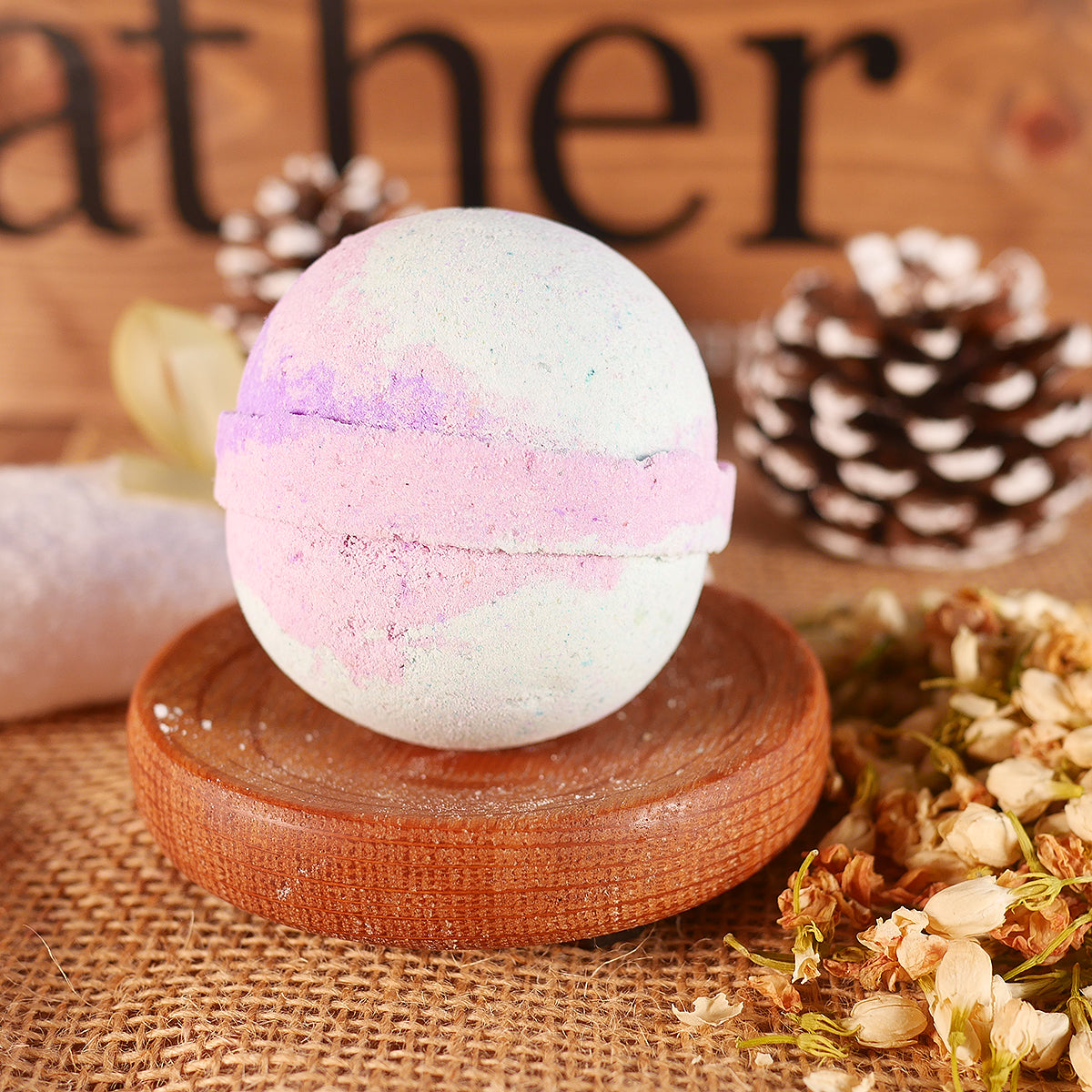 Jasmine Bath Bomb 4oz Lather Up UK