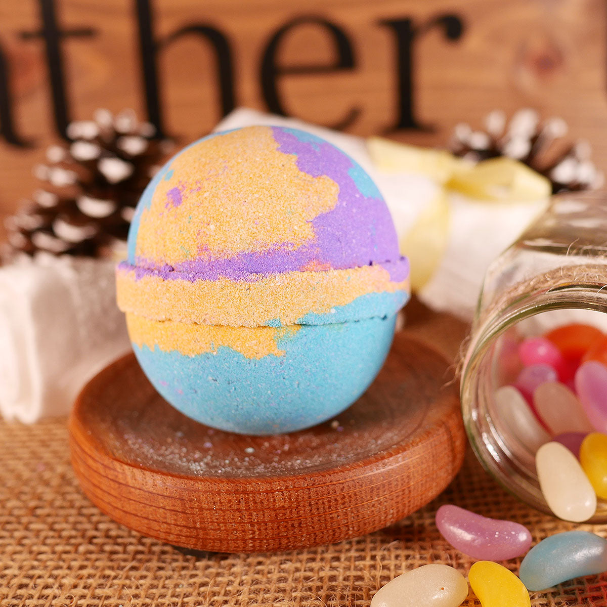 Jelly Bean Bath Bomb 4oz Lather Up UK