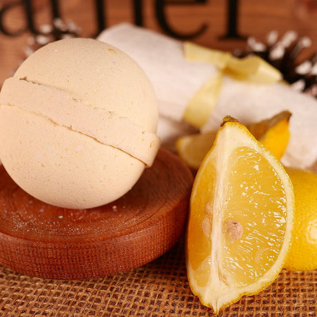 Lemon Fizz Bath Bomb 4oz Lather Up UK