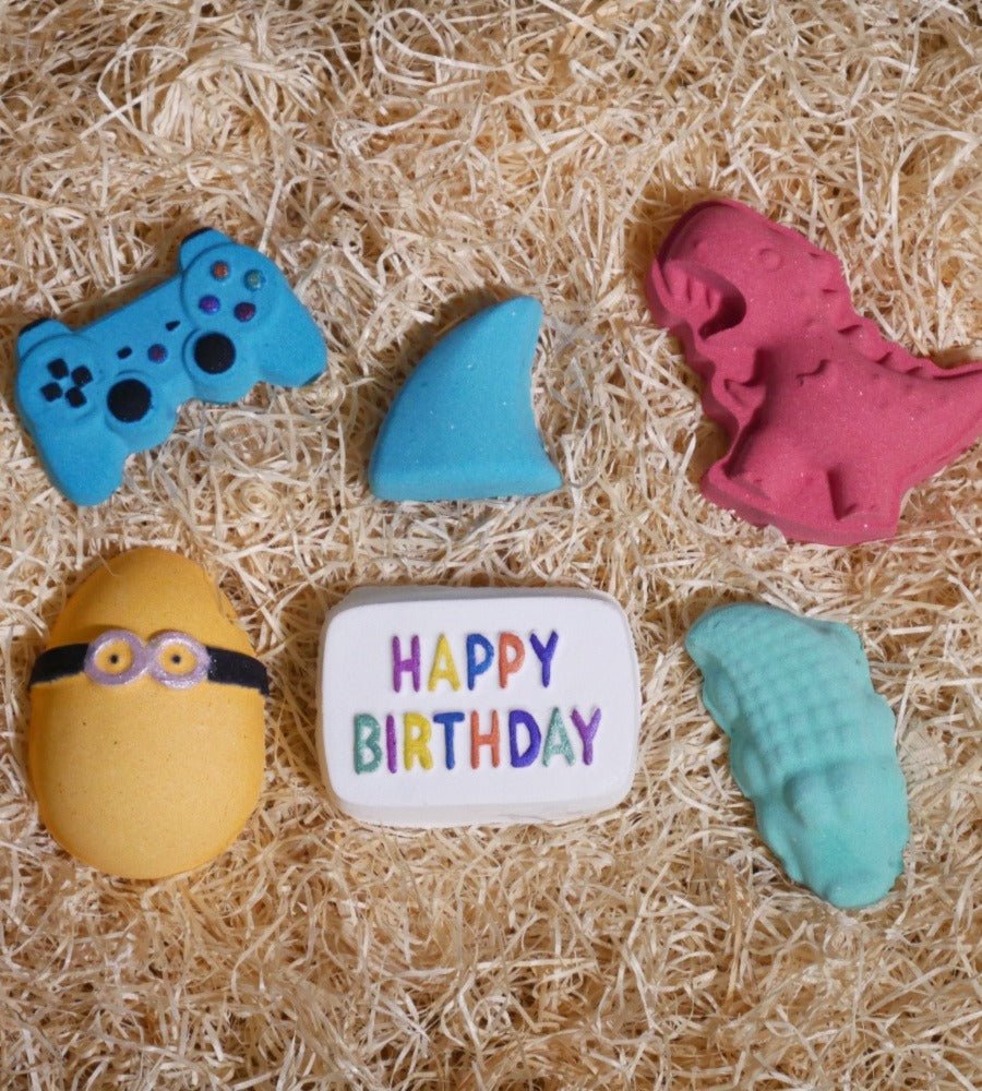 Boys Happy Birthday Bath Bomb Set Lather Up UK