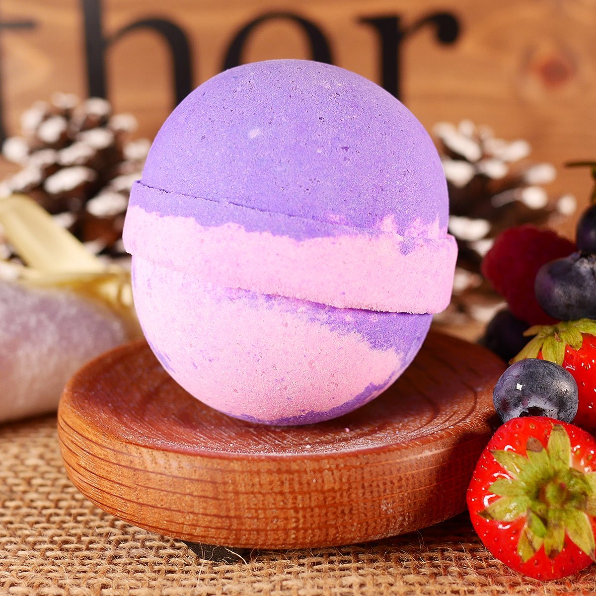 Summer Fruits Bath Bomb 4oz Lather Up UK