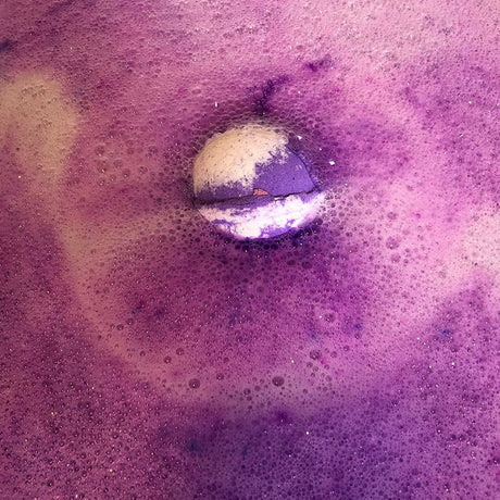 Black Cherry Bath Bomb 4oz Lather Up UK